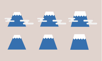 富士山のイラスト 2 Ec Design デザイン