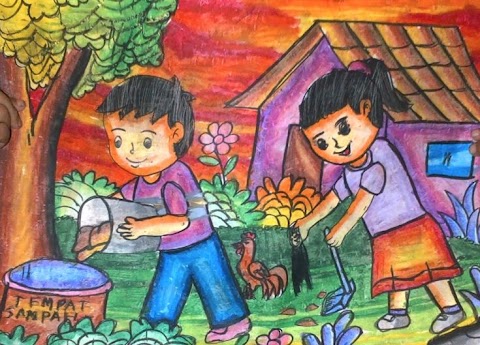 gambar kartun lingkungan tidak sehat