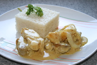 Solomillo de Cerdo al curry con manzana.