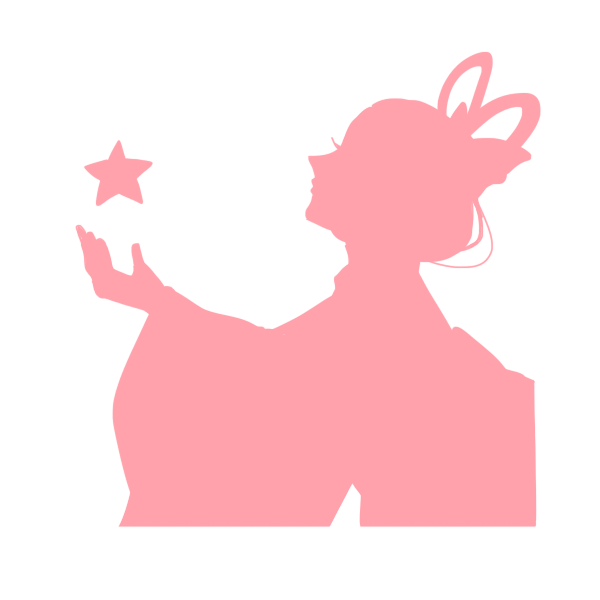 織姫のシルエットのイラスト かわいいフリー素材が無料のイラストレイン