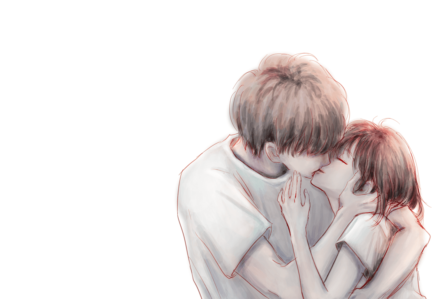 100以上 ハグ カップル キス イラスト 100 ベストミキシング写真 イラストレーション