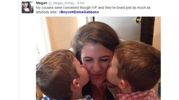 Megan defendeu o uso de fertilização in vitro por postar uma foto de seus primos