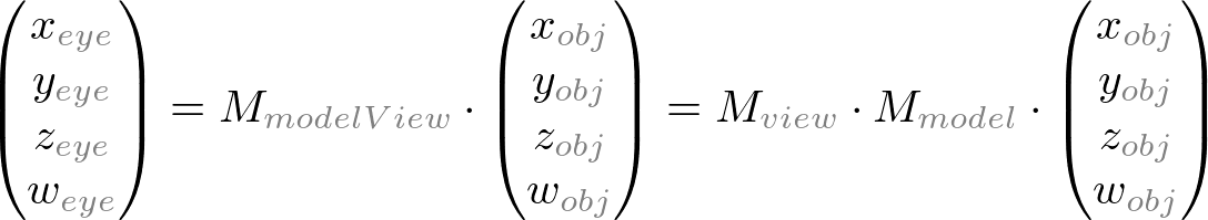 OpenGL eye coordinates