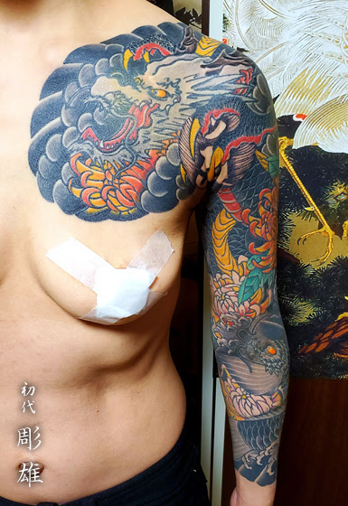 額 背中 ギャラリー 札幌 刺青 タトゥー Tattoo 初代彫雄