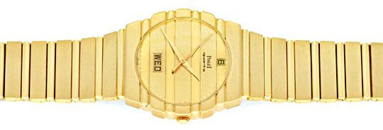 Foto 1, PIAGET POLO DAY DATE JUBILÄUMS-MODELL GELB-GOLD GEPRÜFT, U1315