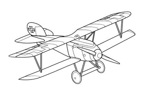  ww1 airplane pages coloring pages