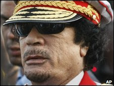 Col Gaddafi in Libya on 01/09/09