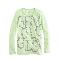 Girls' long-sleeve gemologist tee