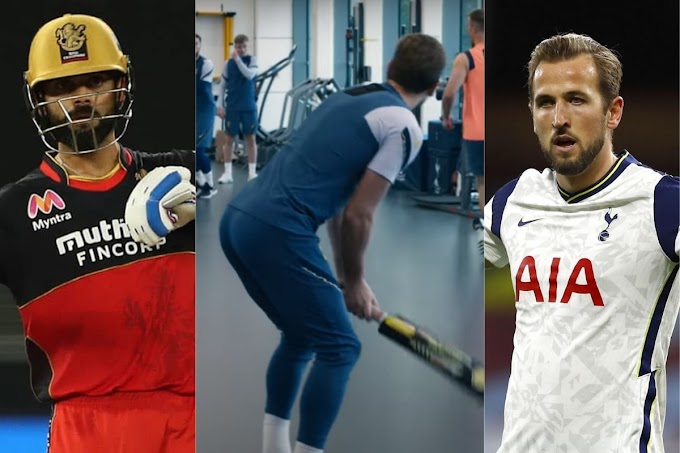Harry Kane Shows Off His Skills With The Bat, Asks If a Spot is Open in RCB; Virat Kohli Responds