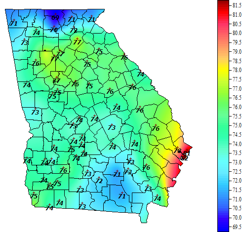 Georgia Current Temps