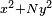 \scriptstyle x^2 + N y^2