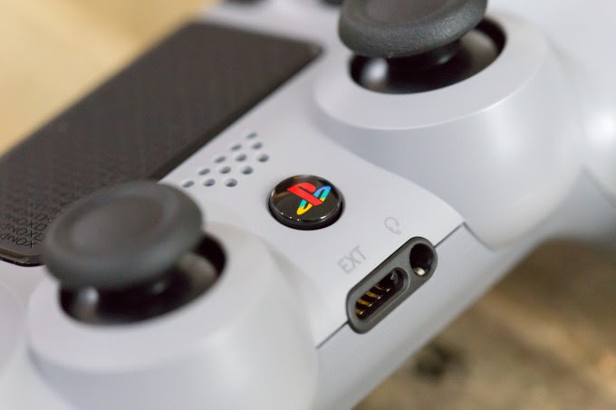 20th Anniversary PlayStation 4 DualShock PS button.