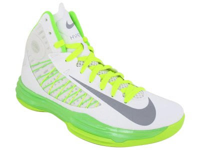 Nike Men's NIKE HYPERDUNK BASKETBALL SHOES 10.5 (SMMT WHT/WLF GRY/ELCTRC GRN/LO) price