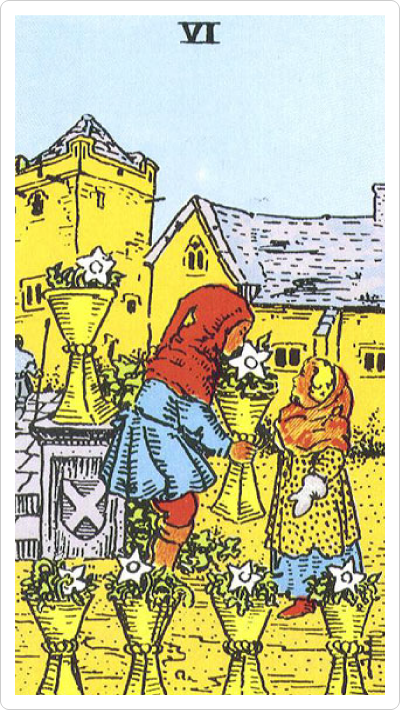 カップの６ Six Of Cups タロットカード解説