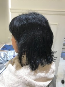 縮毛矯正 毛先デジタルパーマ 綱島のお客様 ビフォーアフター