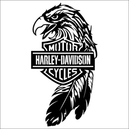 Download harley davidson logo silhouette - Clip Art Library