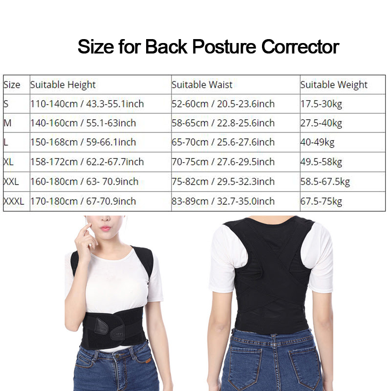 Back Posture Corrector Belt Shoulder Supports Belt Men Women Straighten Braces Support Belt Shoulder Back Posture Corrector Belt Braces Supports Aliexpress