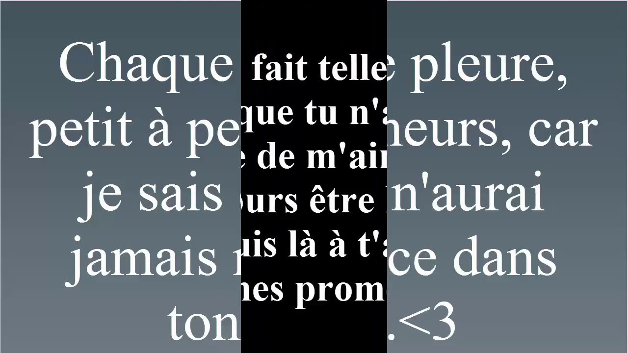 Poeme D Amour Triste Qui Fait Pleurer