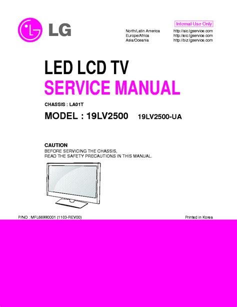eBook Lg 19lv2500 19lv2500 Ua Led Lcd Tv Service Manual