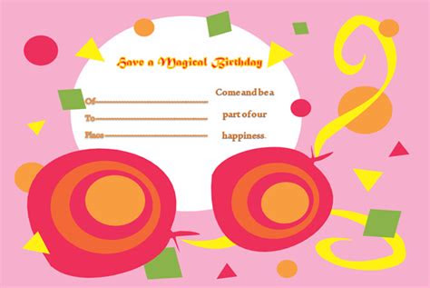 Birthday invitation templates in microsoft word get to create and print the perfect invitation card. birthday invitation template formats examples in word excel