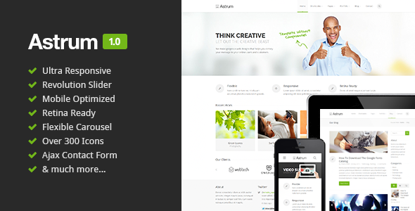 Astrum - Responsive Multi-Purpose HTML5 Template 