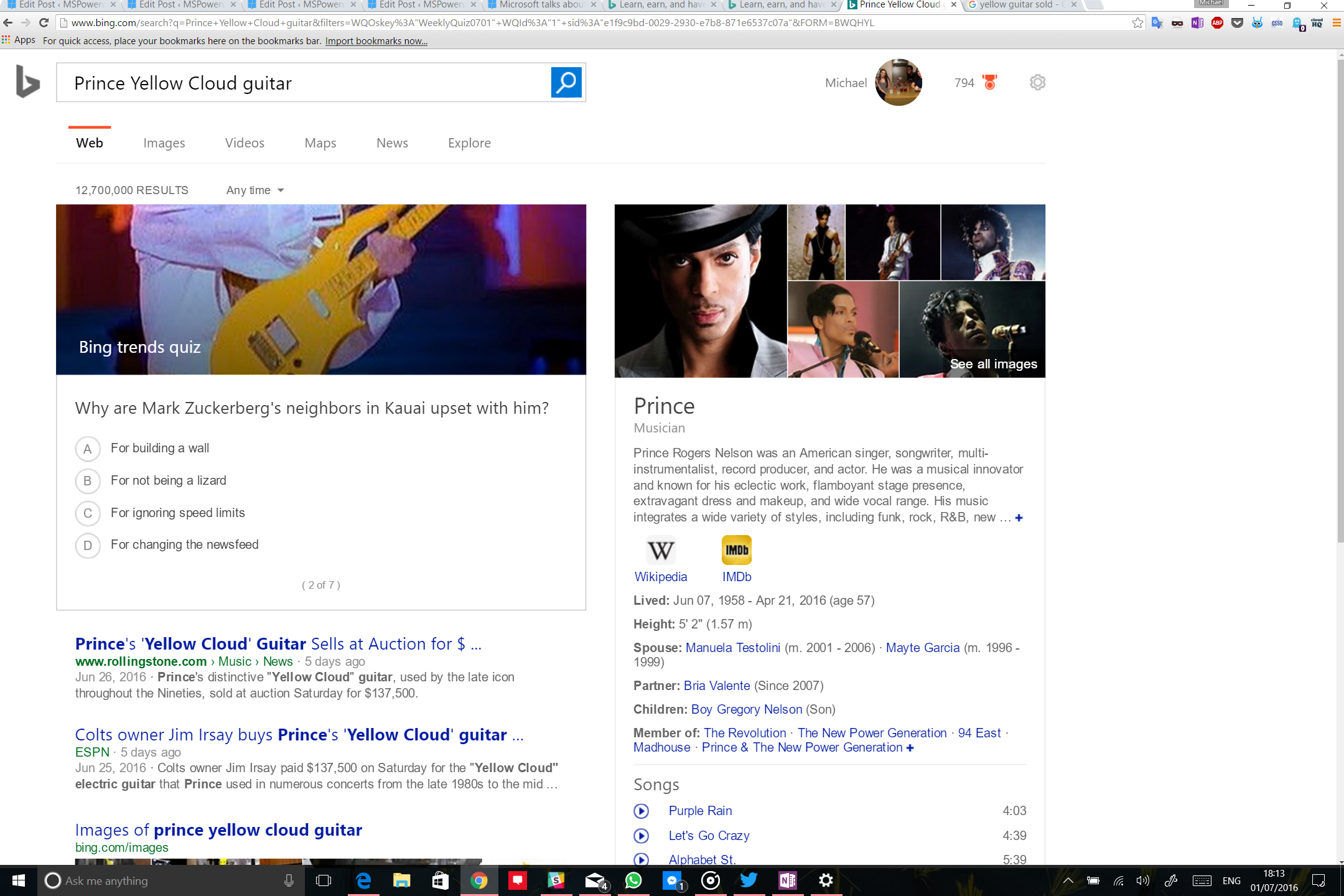 Test your knowledge of weekly trends using Bing weekly ...