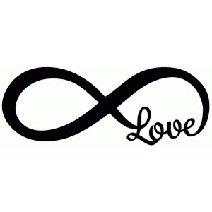 Download Silhouette Design Store - View Design #50510: infinity love