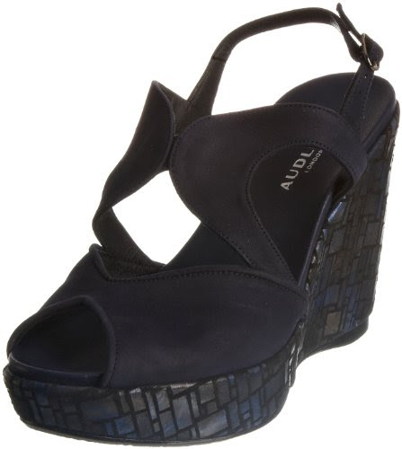 Review for Audley Women's Colette Wedge Sandal Blue Mare  &  Metalic Cork14969 7 UK