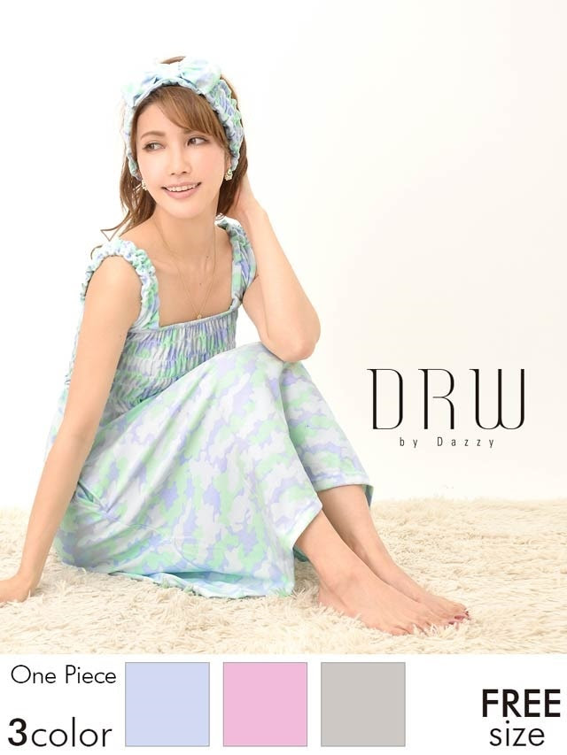 おそろのヘアバンド付き パステル迷彩ワンピース 下着の通販はdazzystore デイジーストア Jb