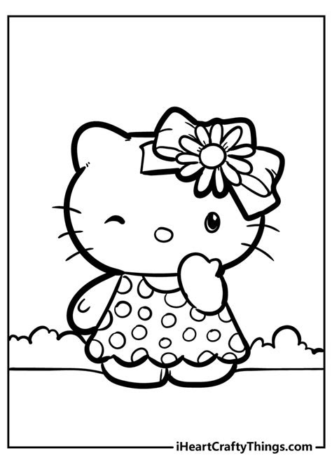 Hello kitty printable coloring page. hello kitty coloring pages cute and 100 free 2021