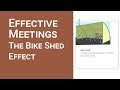Bicycle shed effect
 