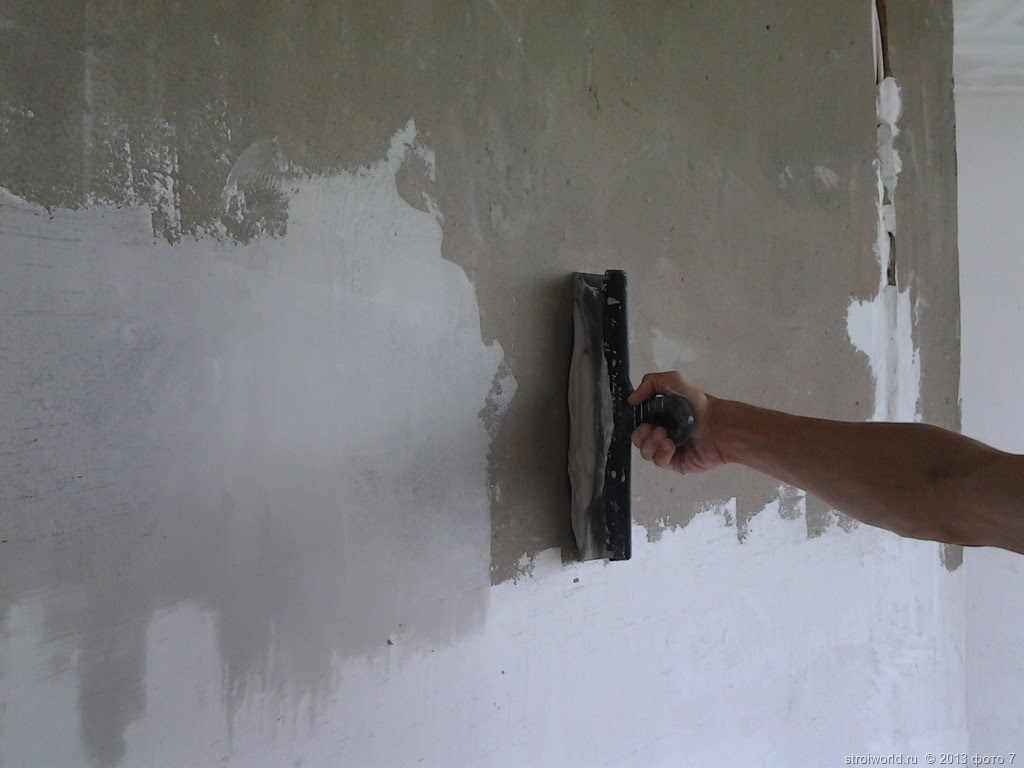 Gips av betongväggar