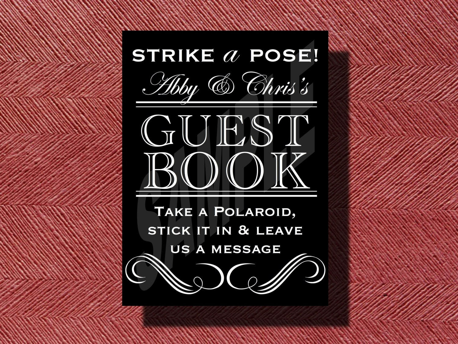 Wedding Photo Guest Book Sign