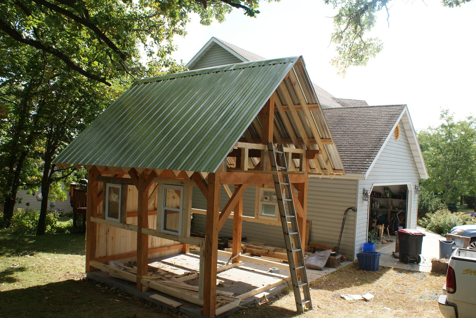 lean to shed plans - 4'x8' - pdf download - construct101
