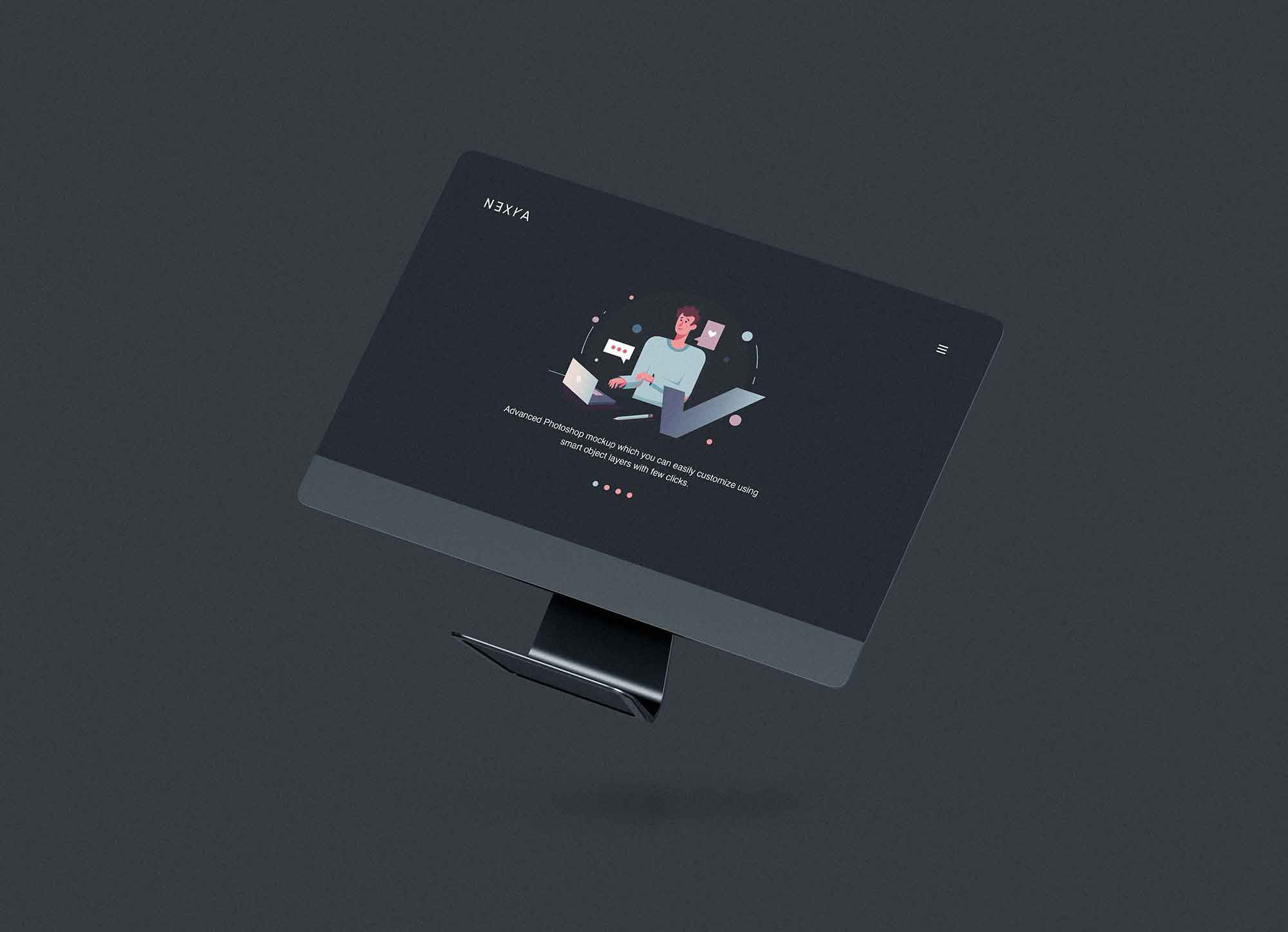 Download Free Computer Screen Mockup Psd