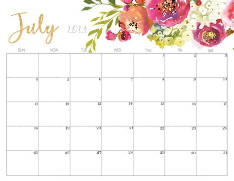  july calendar printable printable word searches