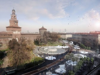Milano, Nevicata14. Al via i lavori per la realizzazione a Piazza Castello