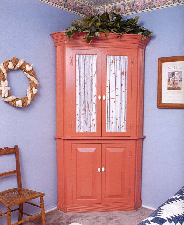 corner cabinet furniture wood working plans for download