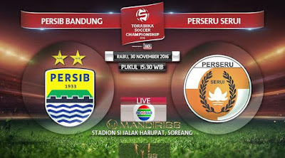 Prediksi Bola : Persib Bandung Vs Perseru Serui , Rabu 30 November 2016 PKl 15.30 @ Indosiar