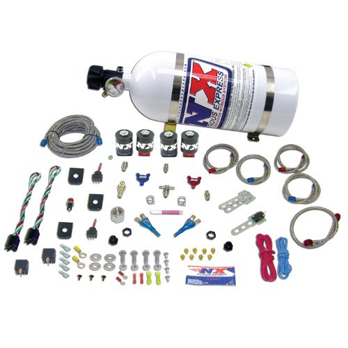 Nitrous Express 20224-12 50-150 HP x 2 EFI Dual Stage with 12 lbs. Composite Bottle for GM