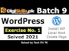Digiskills WordPress Exercise 1 Batch 9 2021 | WordPress Hands on Exercise 1 local host bitnami WP