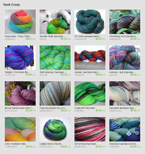Sock Yarn Fever