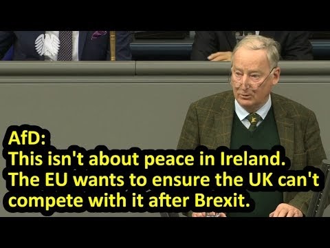 AfD co-leader: EU wants to ensure UK can't compete with it after Brexit, English subtitles, 21.03.19
