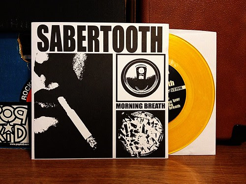 Sabertooth - Morning Breath 7" - Yellow Vinyl by Tim PopKid