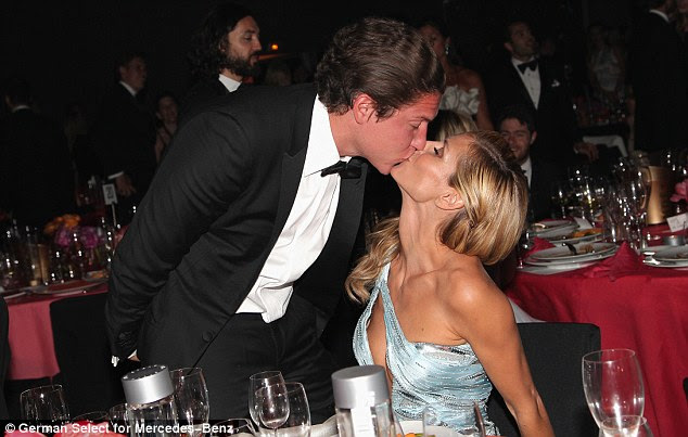 The only man for her: But Heidi - who separated from singer Seal in 2012 - clearly only had eyes for one man on the night as she was seen enjoying a PDA fest with toy boy Vito Schnabel