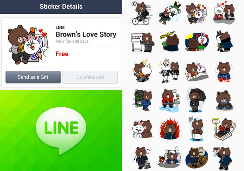  Stiker  Ciuman Beredar di Line  Pengguna Protes dan Buat 