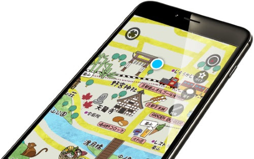 手描きとデジタルが融合した街歩き用イラスト地図アプリ Ambula Map 空間情報クラブ 株式会社インフォマティクス