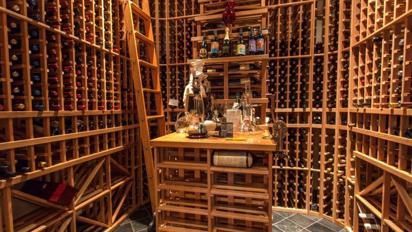 Climate controlled wine room