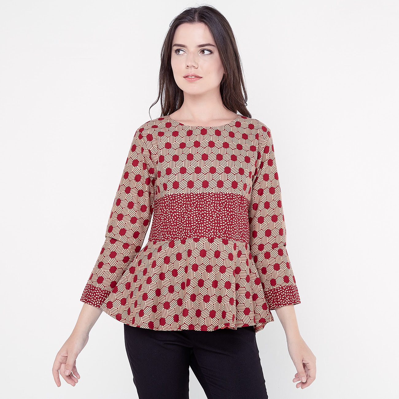 45 Model Baju Batik Kerja Wanita Kombinasi Terbaru 2021 45 Model Baju Batik Kerja Wanita Kombinasi Terbaru 2021