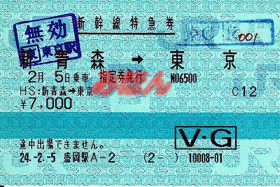 ｊｒ東日本 はやぶさ６号新幹線特急券 新幹線指定券 Viewカードグリーン車利用券 無人快速怪人マクハリ行